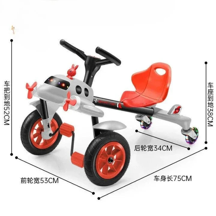 New Hot Sale Children’s Four‑Wheel Balance Bike Kids Drift Four‑Wheeler Children’s Tail Flickering Bike