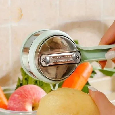 Multi-Function Potato Peeling Knife with Storage Bucket Vegetable & Fruit Peeler